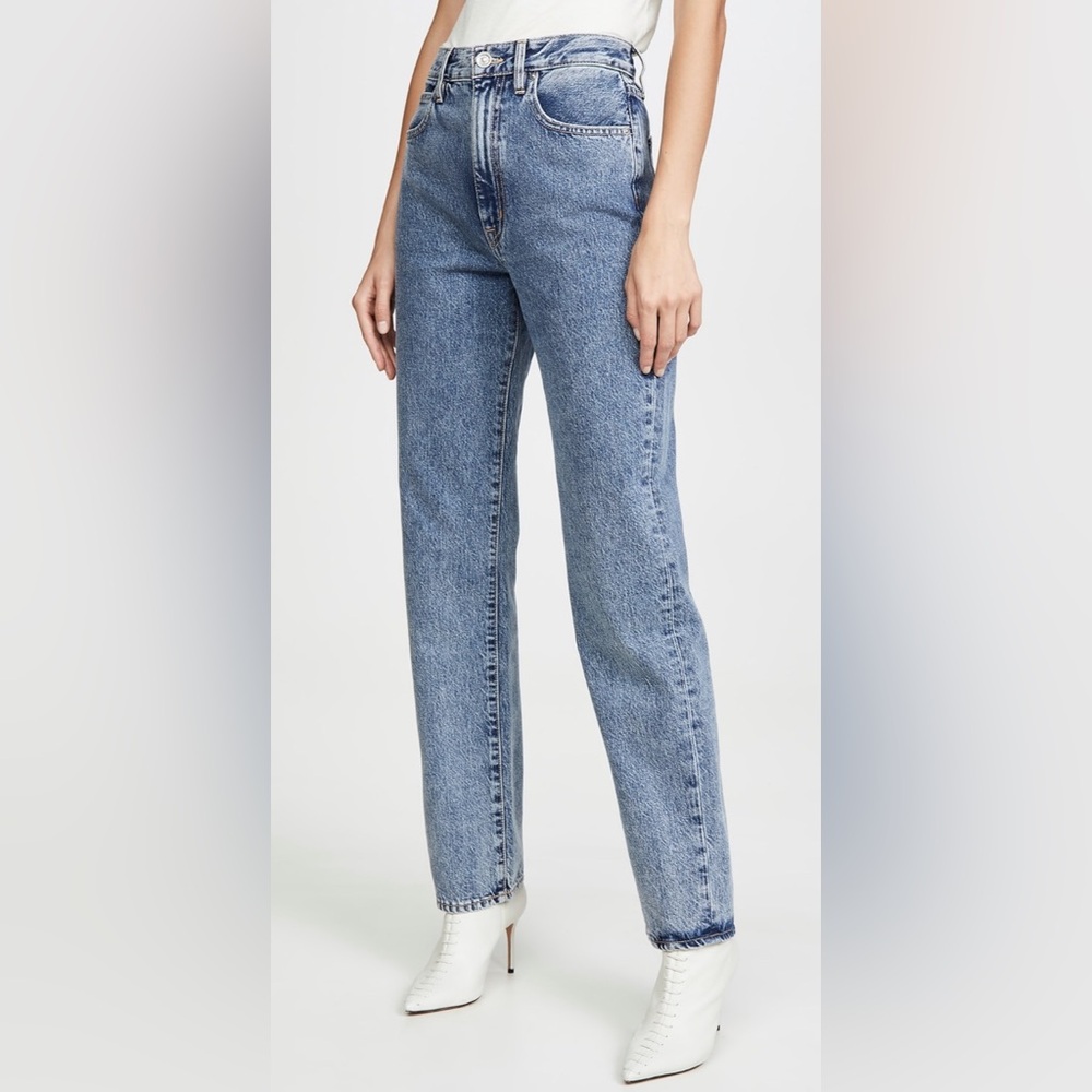 SLVRLAKE Blue Straight Leg Jeans